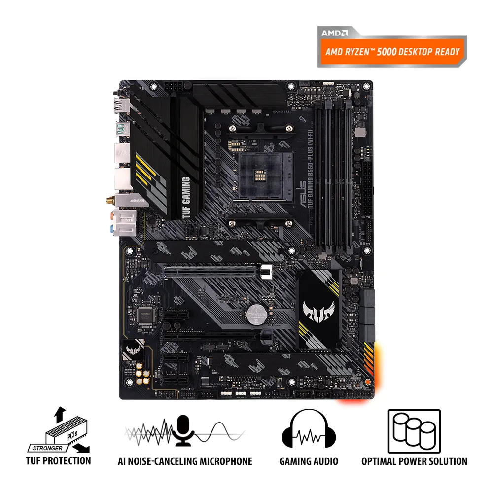 Материнская плата ASUS TUF GAMING B550-PLUS, AM4, AMD B550, ATX