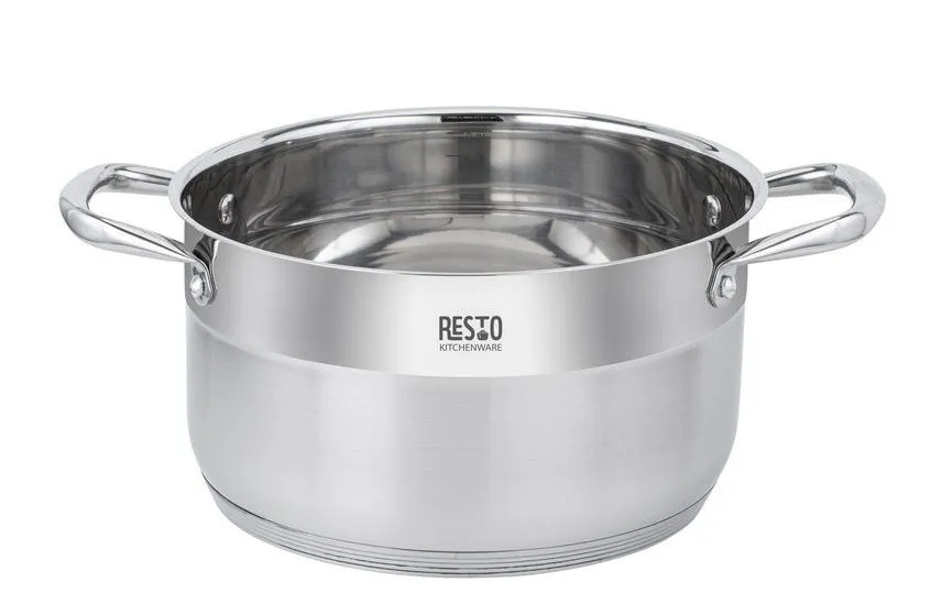 Кастрюля RESTO 92105, 6,2л, Нержавеющая сталь