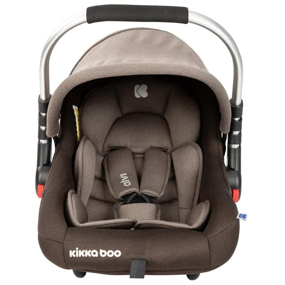 Scaun auto 3-în-1 Kikka Boo Alvi, Grupa 0+ (0-13 kg), Bej