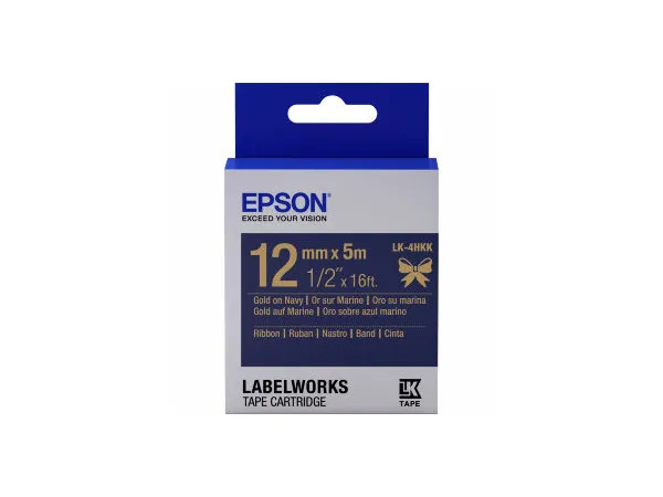 Cartuş de bandă Epson LK-4HKK, 12 mm x 5 m