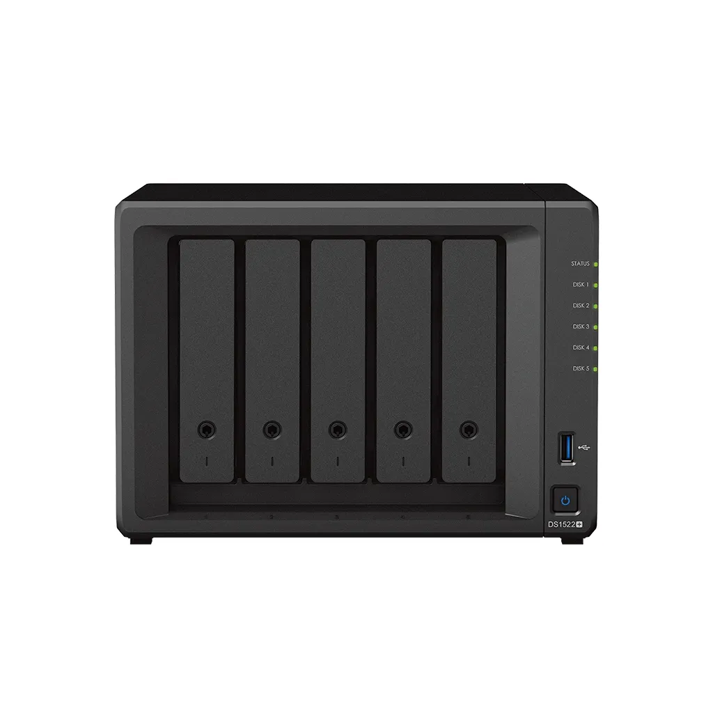 Сетевое хранилище SYNOLOGY DS1522+, Чёрный