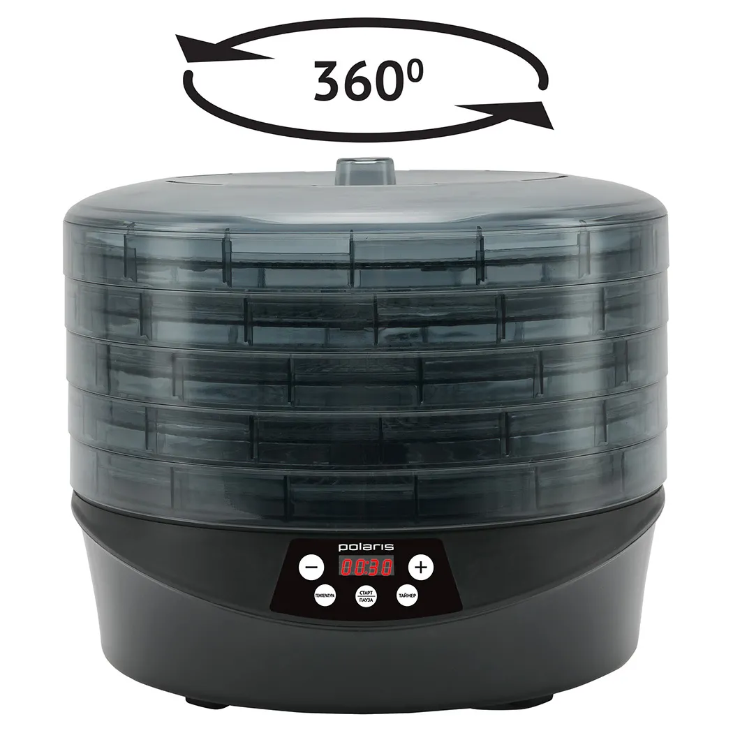 Deshidrator de fructe Polaris PFD1905, Gri