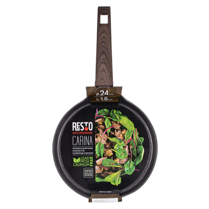 Блинная сковорода RESTO 93025, 24см, Чёрный