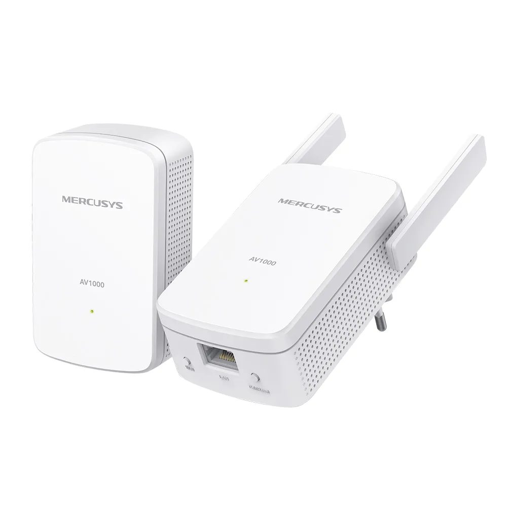 Wi-Fi + Powerline адаптер MERCUSYS MP510 KIT, AV1000, 1000 Мбит/с, Белый