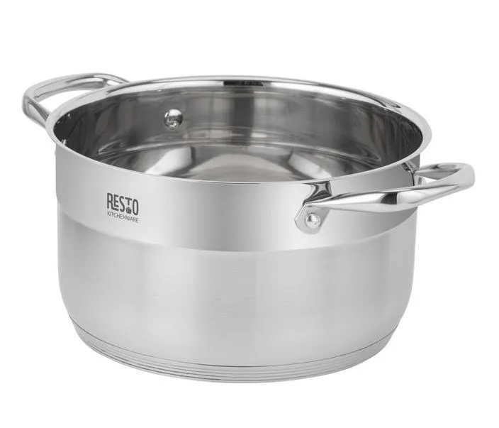 Кастрюля RESTO 92105, 6,2л, Нержавеющая сталь