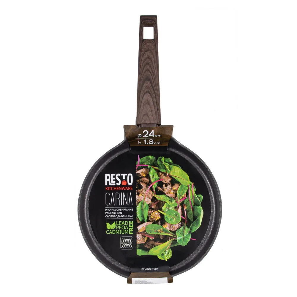 Блинная сковорода RESTO 93025, 24см, Чёрный