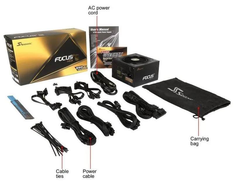 Блок питания для компьютеров Seasonic Focus GX, 650Вт, ATX, Полностью модульный