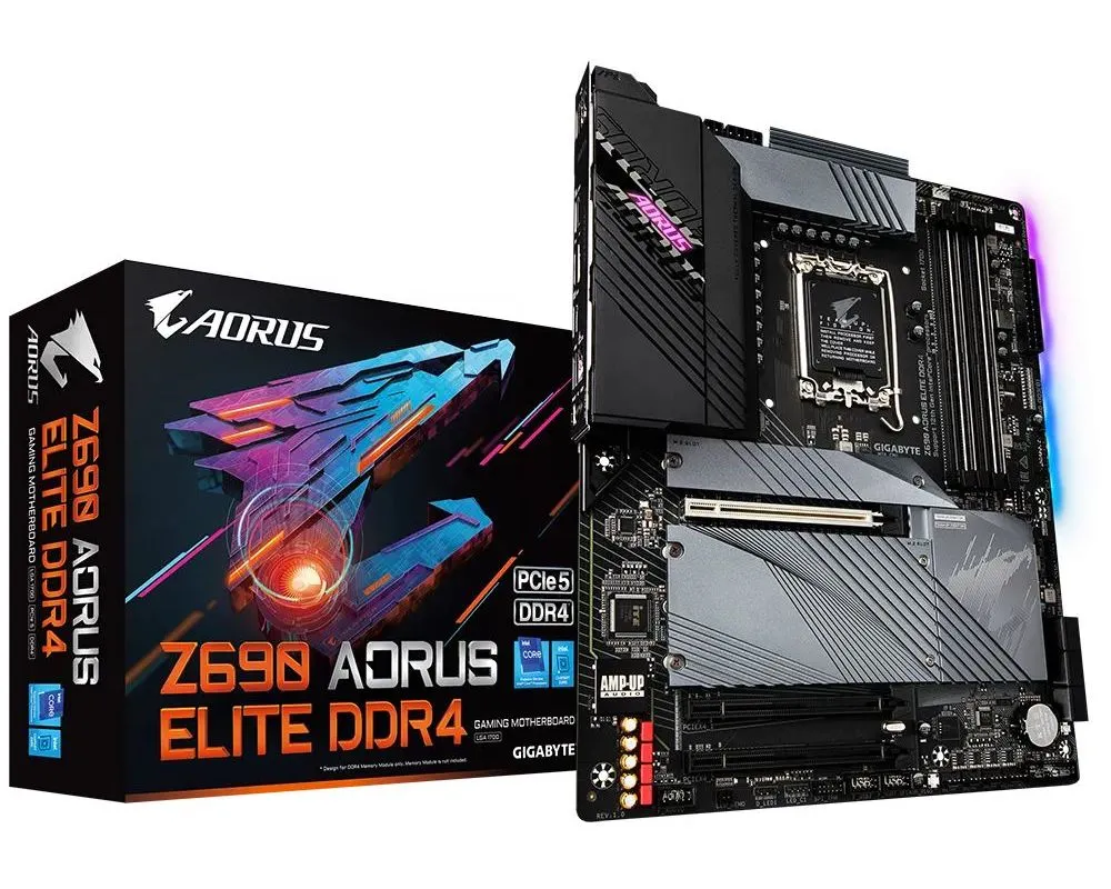 Материнская плата Gigabyte Z690 AORUS ELITE DDR4, LGA1700, Intel Z690, ATX