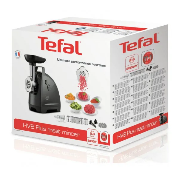 Mașină de tocat carne Tefal HV8 Plus 11in1 NE685, Negru