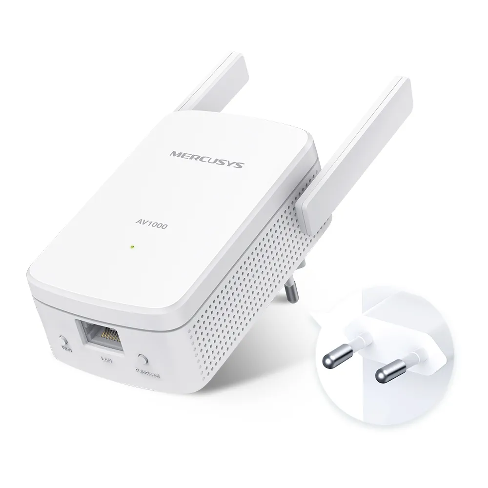 Wi-Fi + Powerline адаптер MERCUSYS MP510 KIT, AV1000, 1000 Мбит/с, Белый