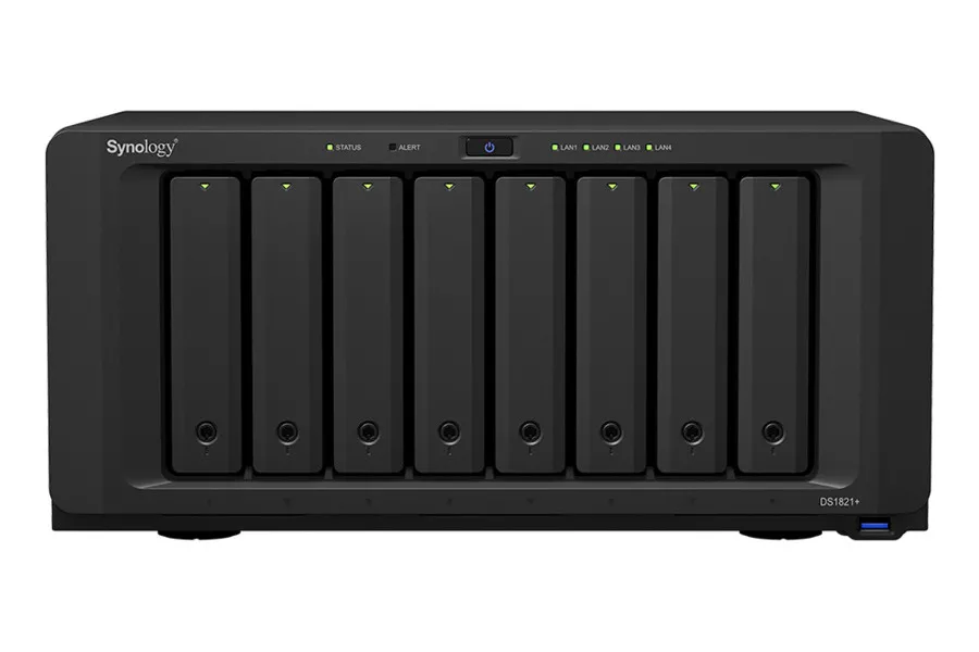 Сетевое хранилище SYNOLOGY DS1821+, Чёрный