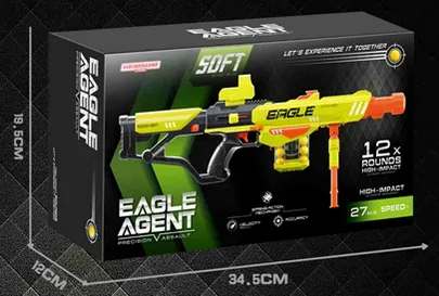 399, Gemsum Foam Blaster Round Ball Gun AR, 14+