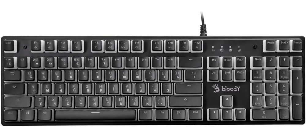 Клавиатура Bloody S510R, Проводное, Pudding Black