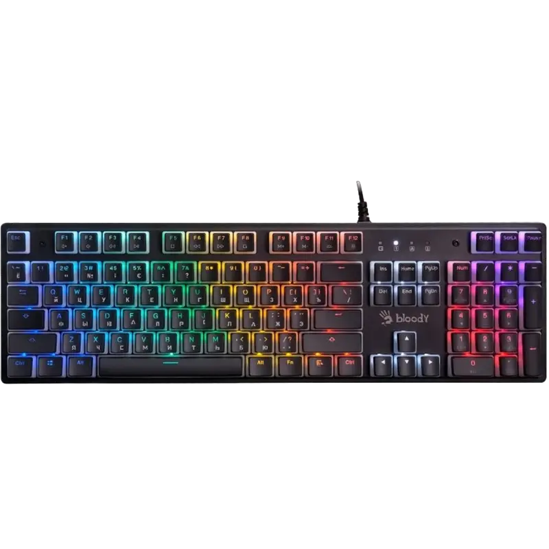 Клавиатура Bloody S510R, Проводное, Pudding Black