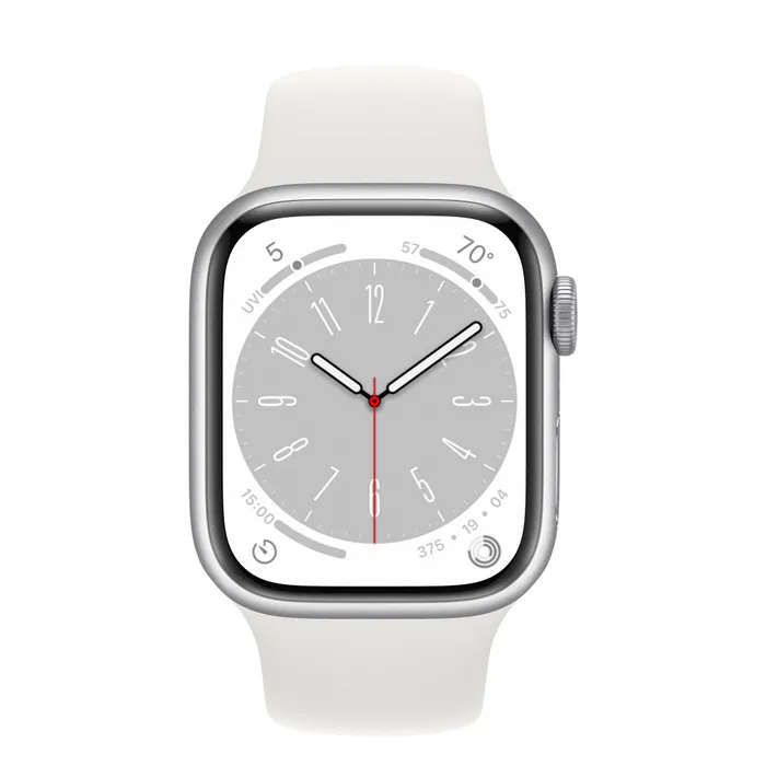 Ceas inteligent Apple Watch Series 8 GPS, 41mm, Argintiu