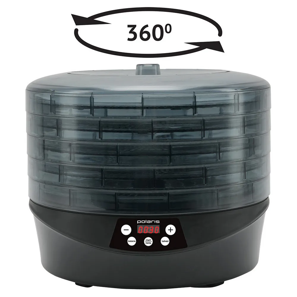 Deshidrator de fructe Polaris PFD1905, Gri