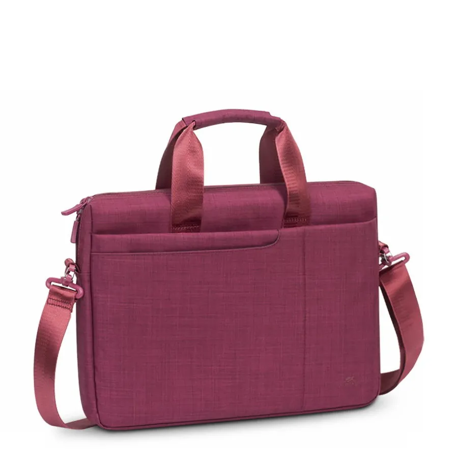 Geantă pentru Laptop RivaCase Biscayne, 15.6", Poliester, Roșu