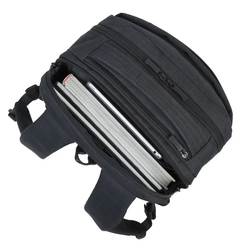 Rucsac pentru Laptop RivaCase Biscayne, 17.3", Poliester, Negru