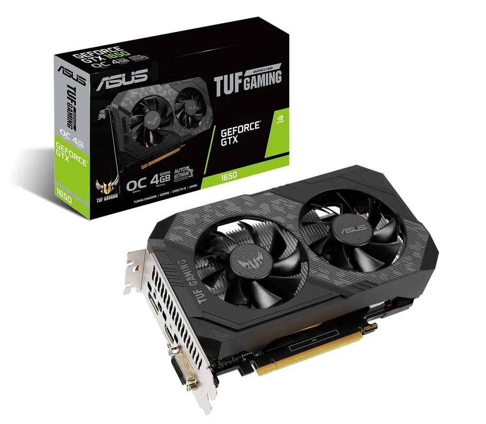 Видеокарта ASUS TUF-GTX1650-O4GD6-P-GAMING,  4ГБ GDDR6 128бит