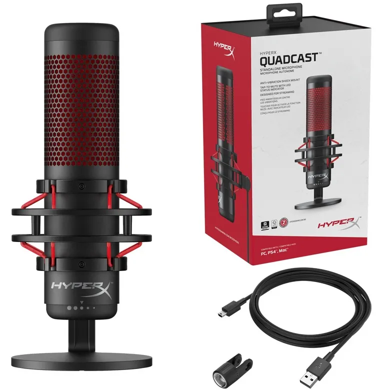 Microphones HyperX QuadCast, Black/Red 