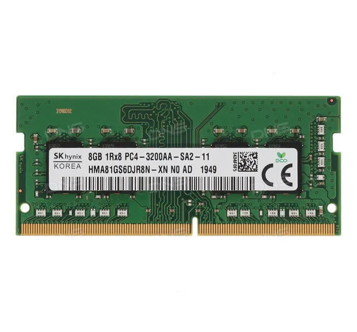 Оперативная память Hynix HMA81GS6DJR8N-XNN0, DDR4 SDRAM, 3200 МГц, 8Гб, Hynix 8GB DDR4 3200 So-Dimm