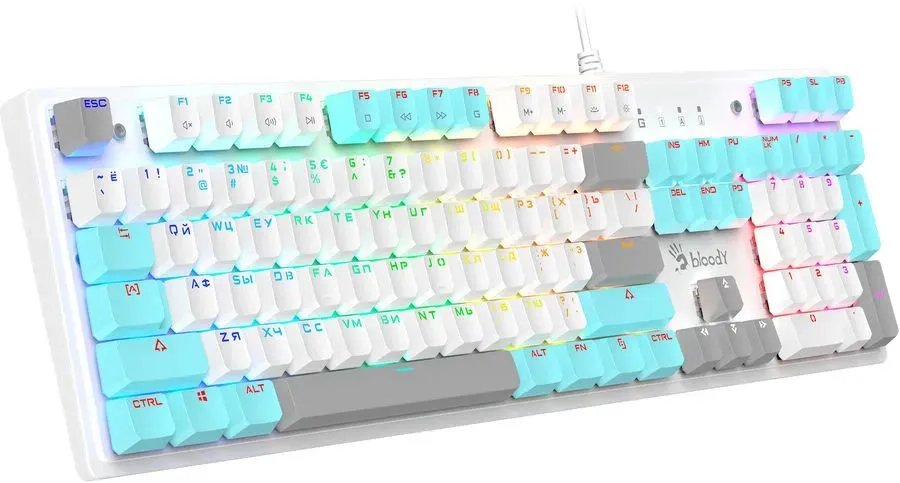Клавиатура Bloody S510R, Проводное, White