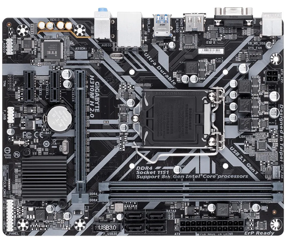 MB Gigabyte H310M H 2.0 mATX