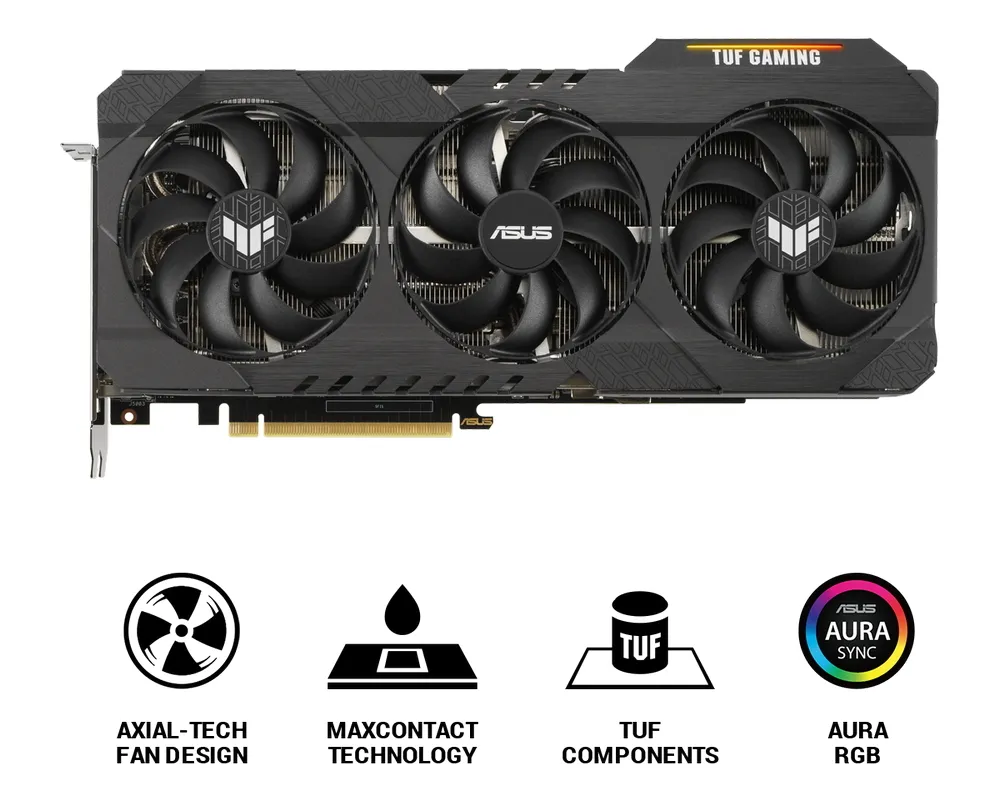 Placă Video ASUS TUF-RTX3090-O24G-GAMING, 24GB GDDR6X 384bit