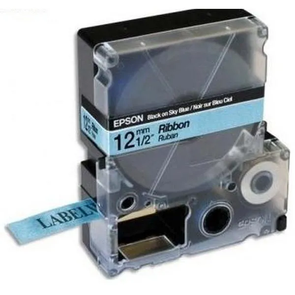 Cartuş de bandă Epson LK-4LBK, 12 mm x 5 m