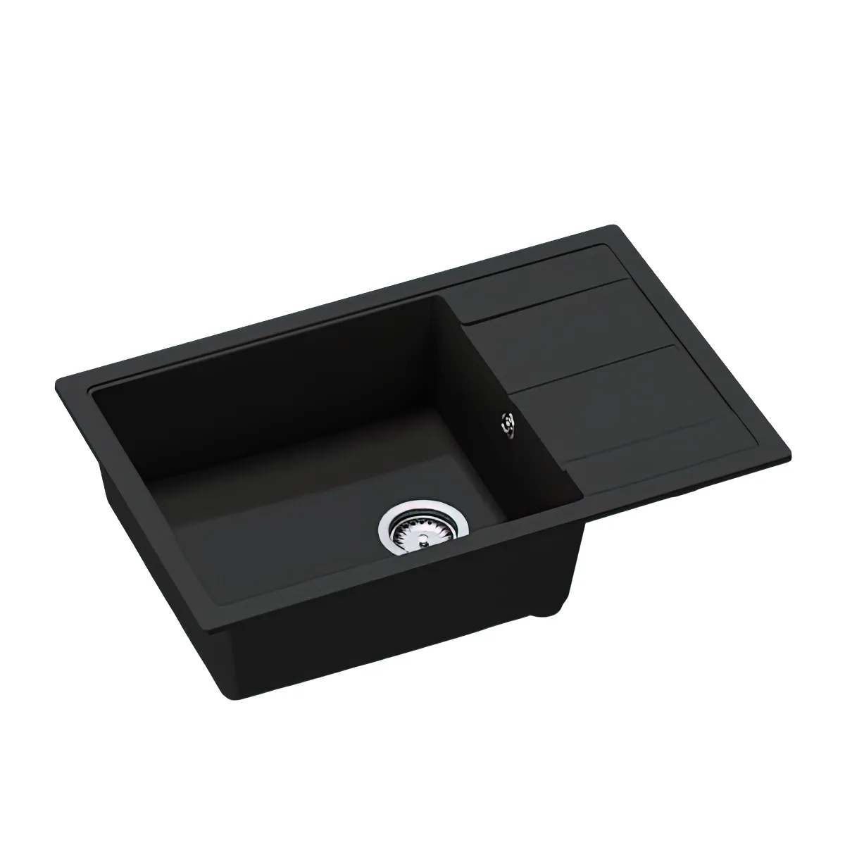 Кухонная мойка SanDonna Ines 780 (Чёрный Металлик)