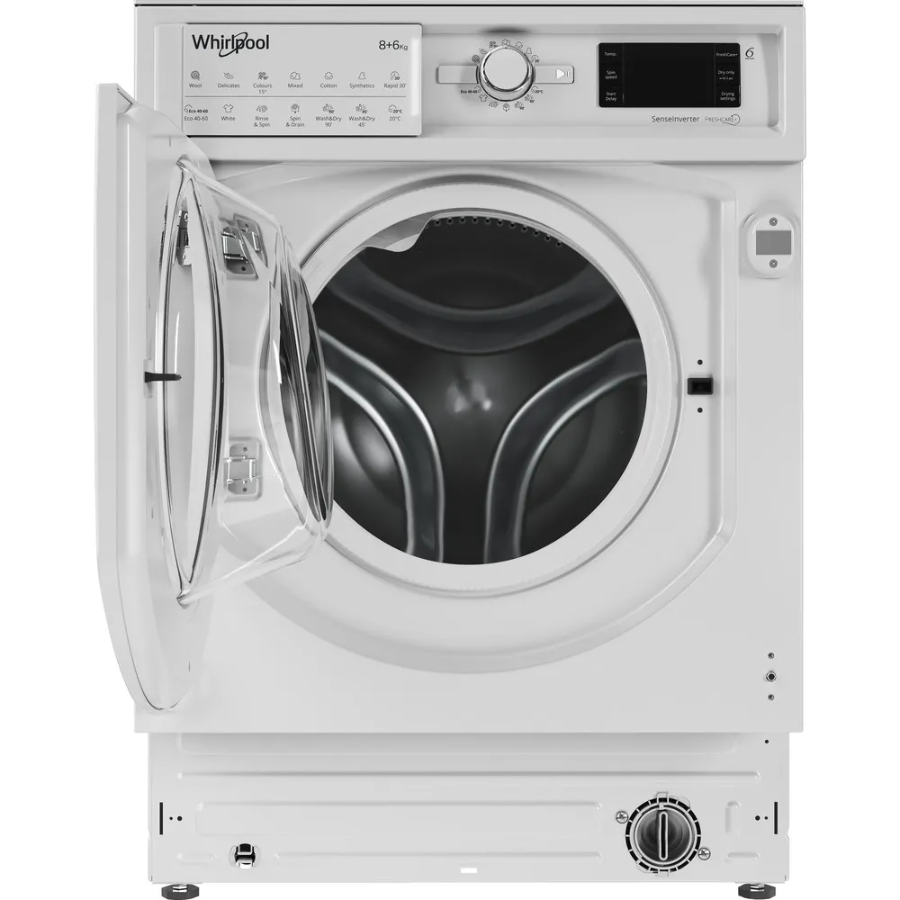 Mașină de spălat cu uscător Whirlpool BI WDWG 861484 EU, 8kg, Alb