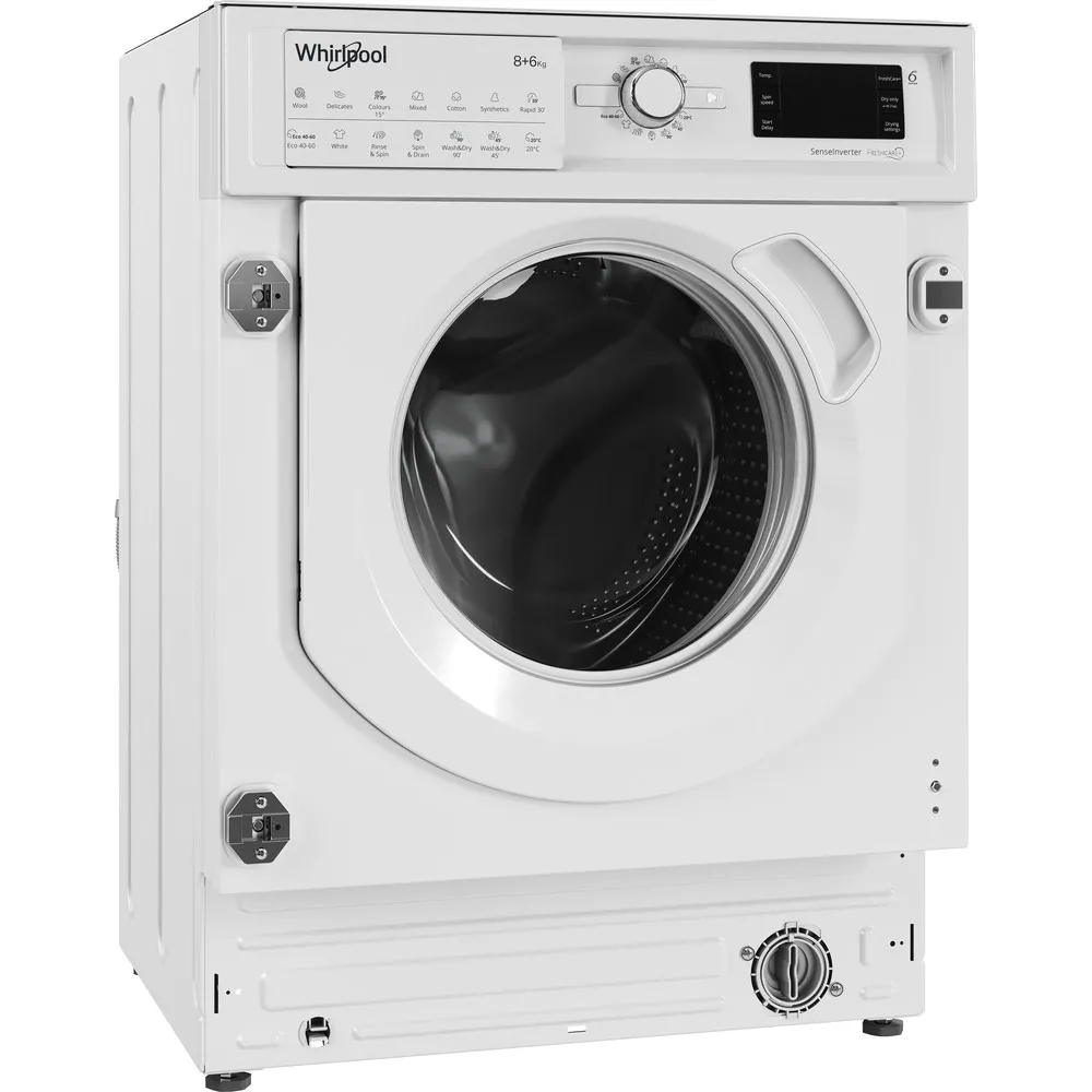 Mașină de spălat cu uscător Whirlpool BI WDWG 861484 EU, 8kg, Alb