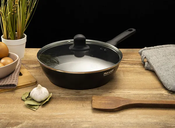 Сковорода глубокая Rondell RDA-1373, 26cm, Чёрный