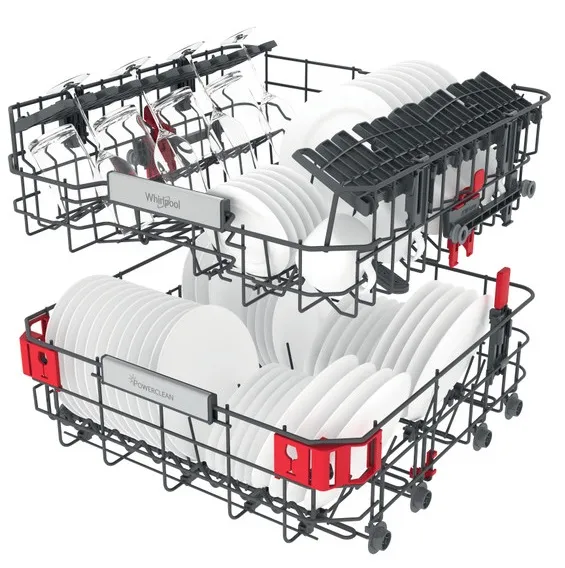 Mașină de spălat vase Whirlpool WIP 4O41 PLEG, Gri