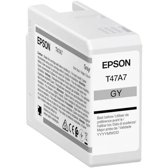 Cartuș de cerneală Epson T47A7 UltraChrome PRO 10 INK, C13T47A700, Gri
