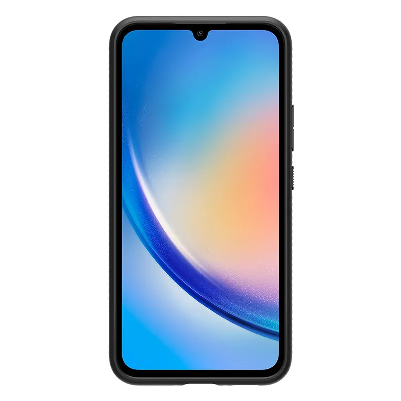 Чехол Spigen Samsung A34, Liquid Air, Матовый Черный