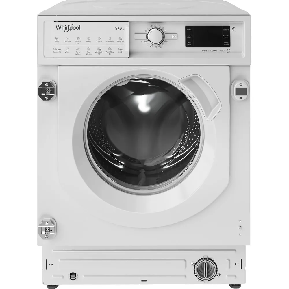 Mașină de spălat cu uscător Whirlpool BI WDWG 861484 EU, 8kg, Alb
