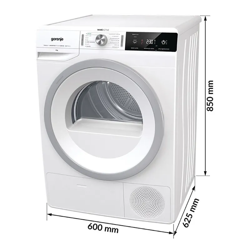 Uscător de rufe Gorenje MAD 830, 8kg, Alb