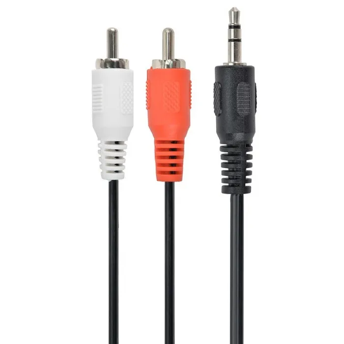 Cablu audio Cablexpert CCAB-458, 3.5mm 3-pin (M) - 2x RCA (M), 1,5m, Negru