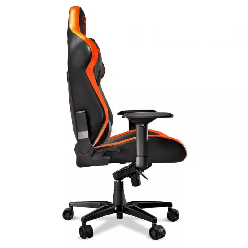 Scaun Gaming Cougar Armor Titan, PVC Piele, Negru/Portocaliu