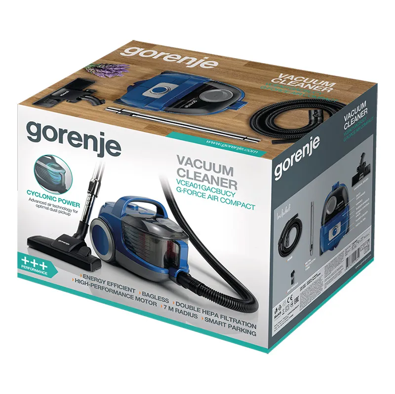 Aspirator Gorenje VCEA01GACBUCY, Albastru | Gri