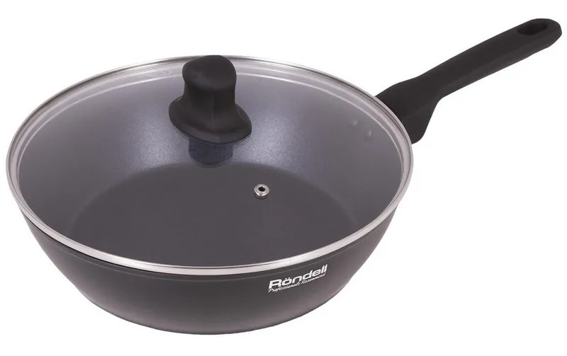 Сковорода глубокая Rondell RDA-1373, 26cm, Чёрный