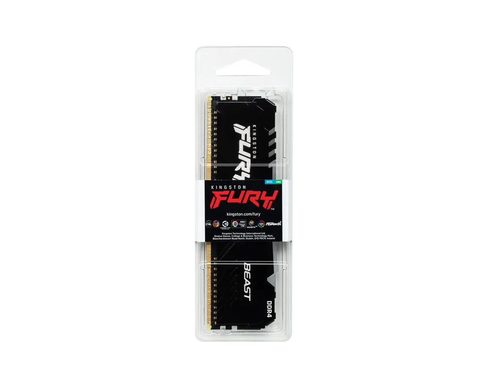 Memorie RAM Kingston FURY Beast RGB, DDR4 SDRAM, 3200 MHz, 8GB, KF432C16BBA/8
