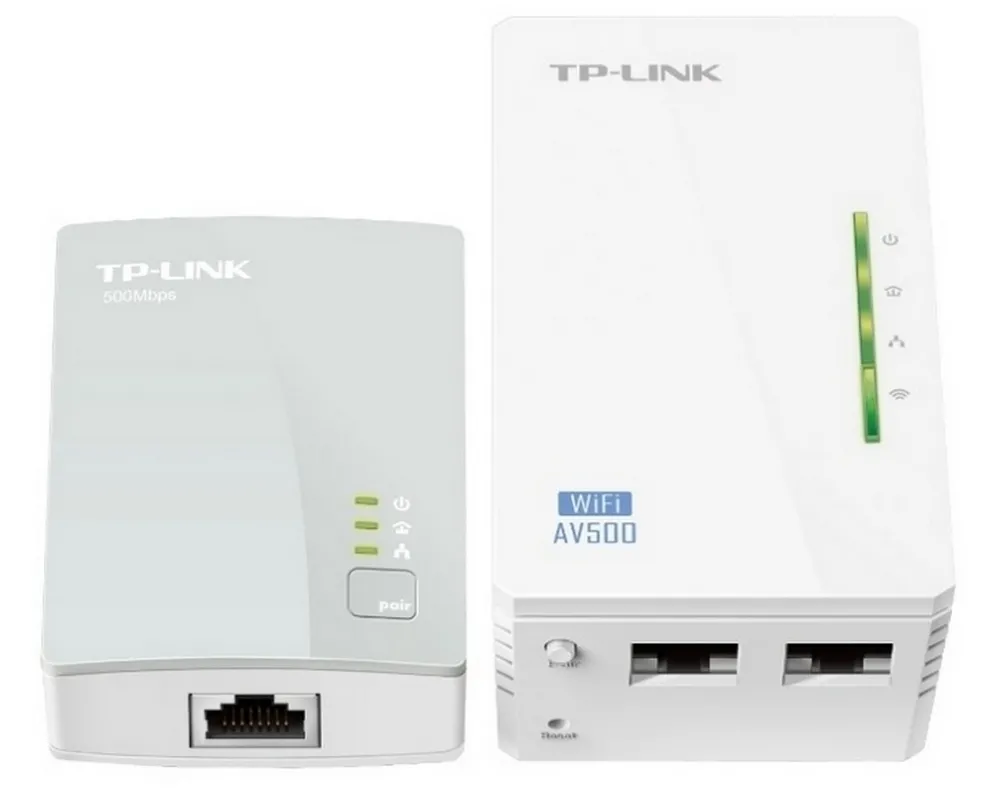 Адаптер Powerline TP-LINK TL-WPA4220, AV600, 600 Mбит/c, Белый