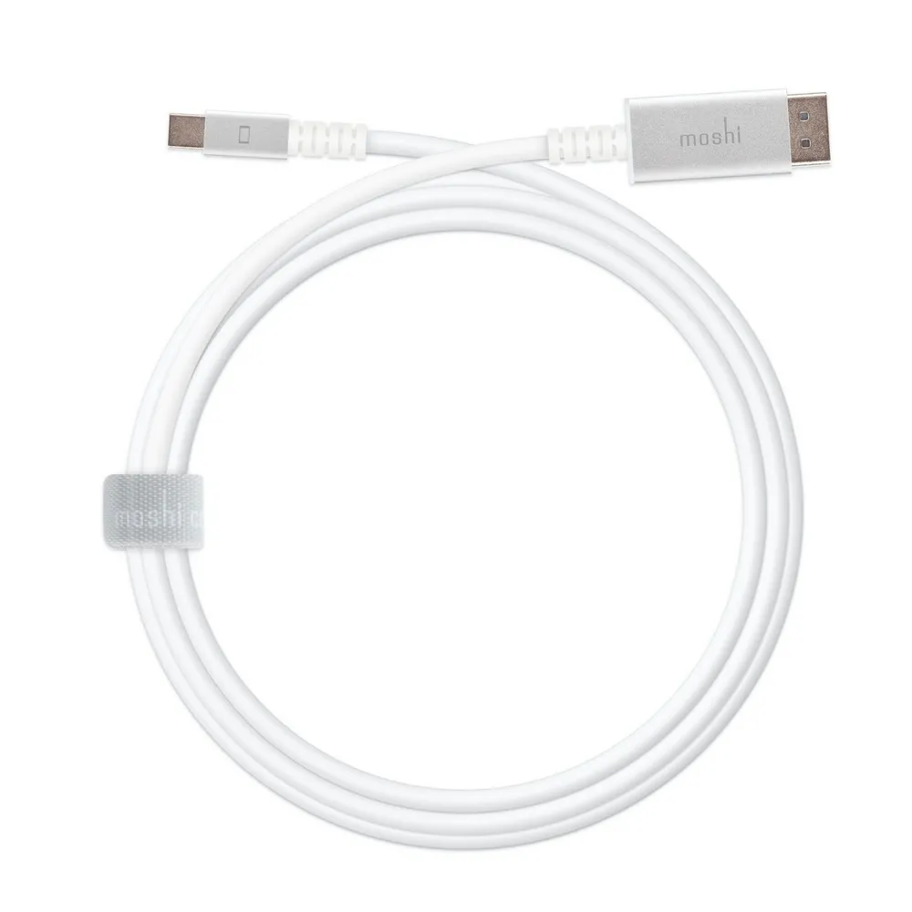 Cablu Video Moshi Mini DisplayPort to DisplayPort Cable, 1,5m, Alb