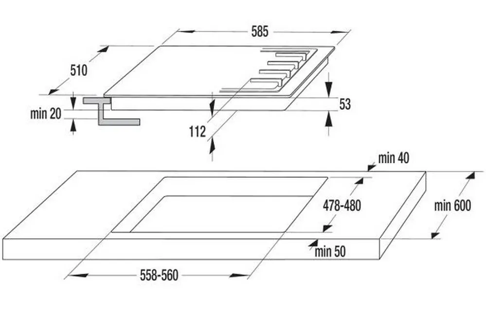 Plită pe gaz Gorenje GW 642 SYB, Negru