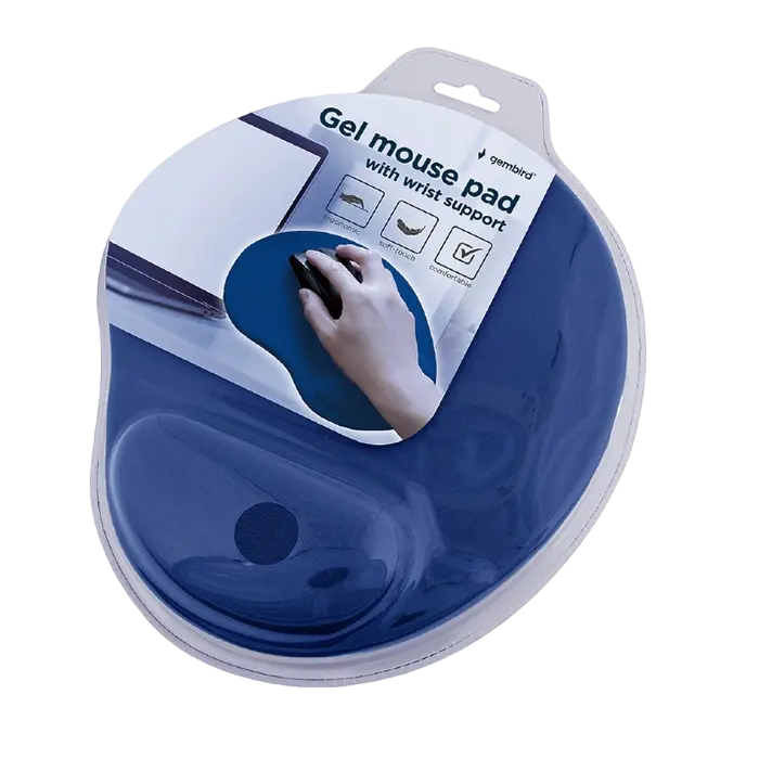 Mouse Pad Gembird MP-GEL-B, 240mm x 220mm, Albastru