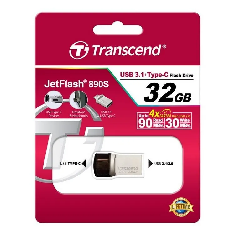   32GB USB3.1/Type-C Flash Drive  Transcend 