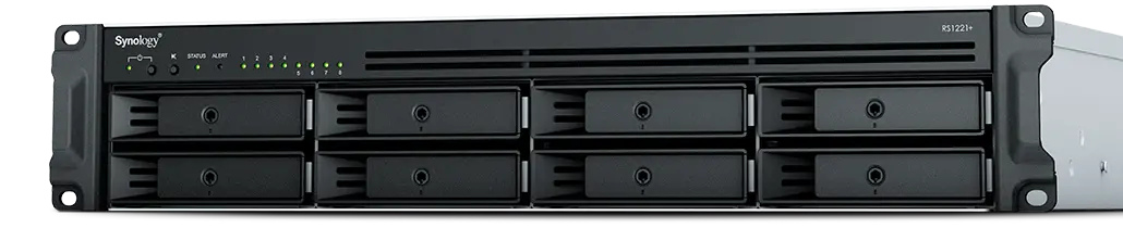 Сетевое хранилище SYNOLOGY RS1221RP+, Чёрный
