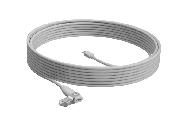 Аксессуары для веб-камер Logitech Rally Mic Pod Extension Cable, Белый